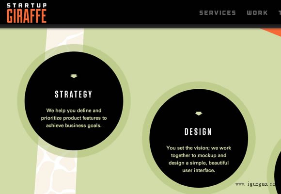 vectors circles website design singlepage studio startups